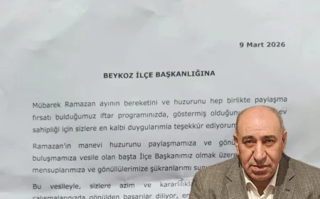 İYİ Parti Genel Başkanı D. Müsavat Dervişoğlu’ndan Beykoz Teşkilatına Ramazan İftarı Teşekkürü
