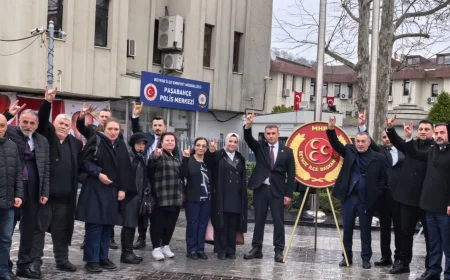 MHP Beykoz İlçe Teşkilatı 18 Mart Şehitler Günü Anma Törenine Katıldı