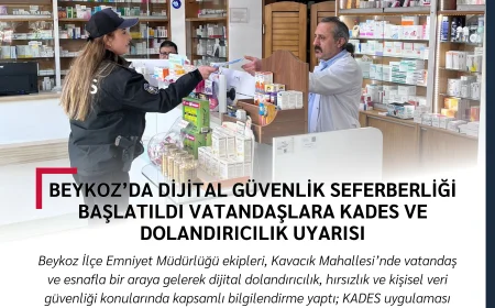Beykoz’da Dijital Güvenlik Seferberliği Başlatıldı: Vatandaşlara KADES ve Dolandırıcılık Uyarısı