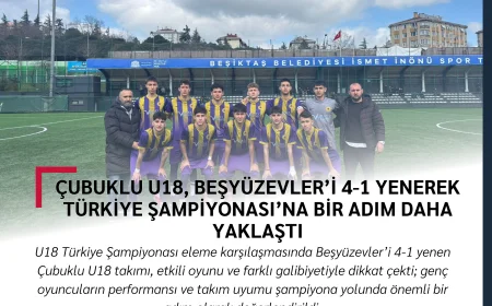 Çubuklu U18, Beşyüzevler’i 4-1 Yenerek Türkiye Şampiyonası’na Bir Adım Daha Yaklaştı