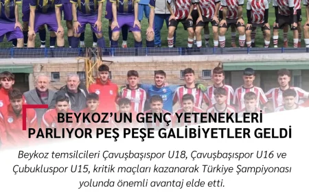 Beykoz’un Genç Yetenekleri Parlıyor: Peş Peşe Galibiyetler Geldi