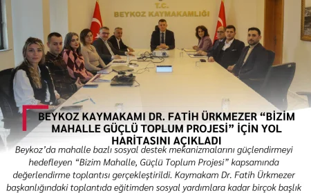 Beykoz Kaymakamı Dr. Fatih Ürkmezer “Bizim Mahalle Güçlü Toplum Projesi” için yol haritasını açıkladı
