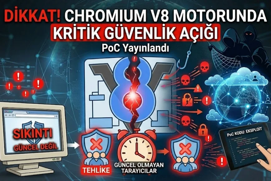 Chromium V8 Motorunda Kritik Açık Tespit Edildi: PoC Yayınlandı, Güncel Olmayan Tarayıcılar Tehlikede