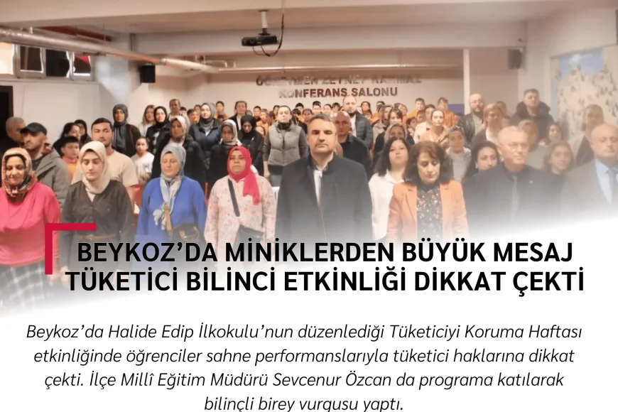 Beykoz’da Miniklerden Büyük Mesaj: Tüketici Bilinci Etkinliği Dikkat Çekti