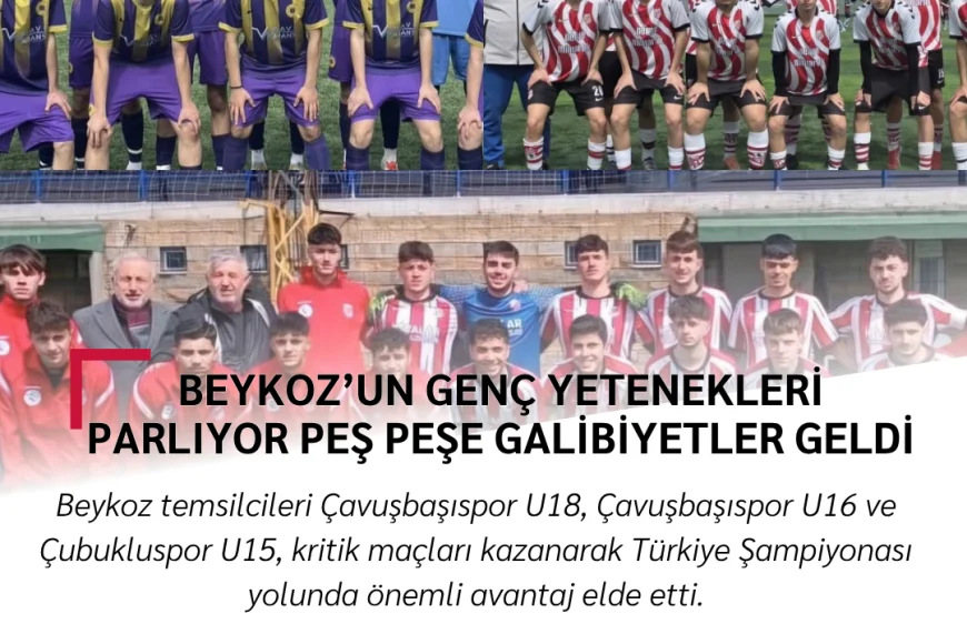 Beykoz’un Genç Yetenekleri Parlıyor: Peş Peşe Galibiyetler Geldi