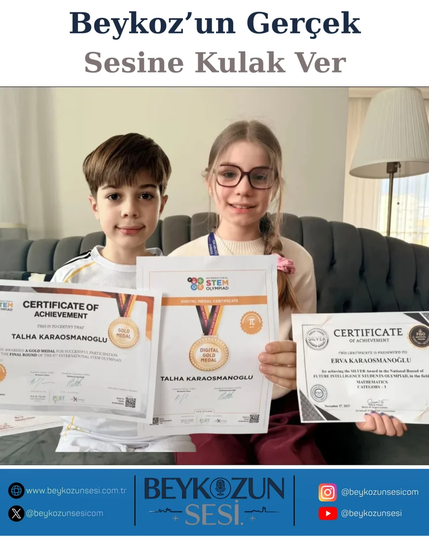 Kavacık Borsa İstanbul İlkokulu Öğrencileri Talha ve Erva Karaosmanoğlu: “Matematikte Roma’ya Gidiyoruz”