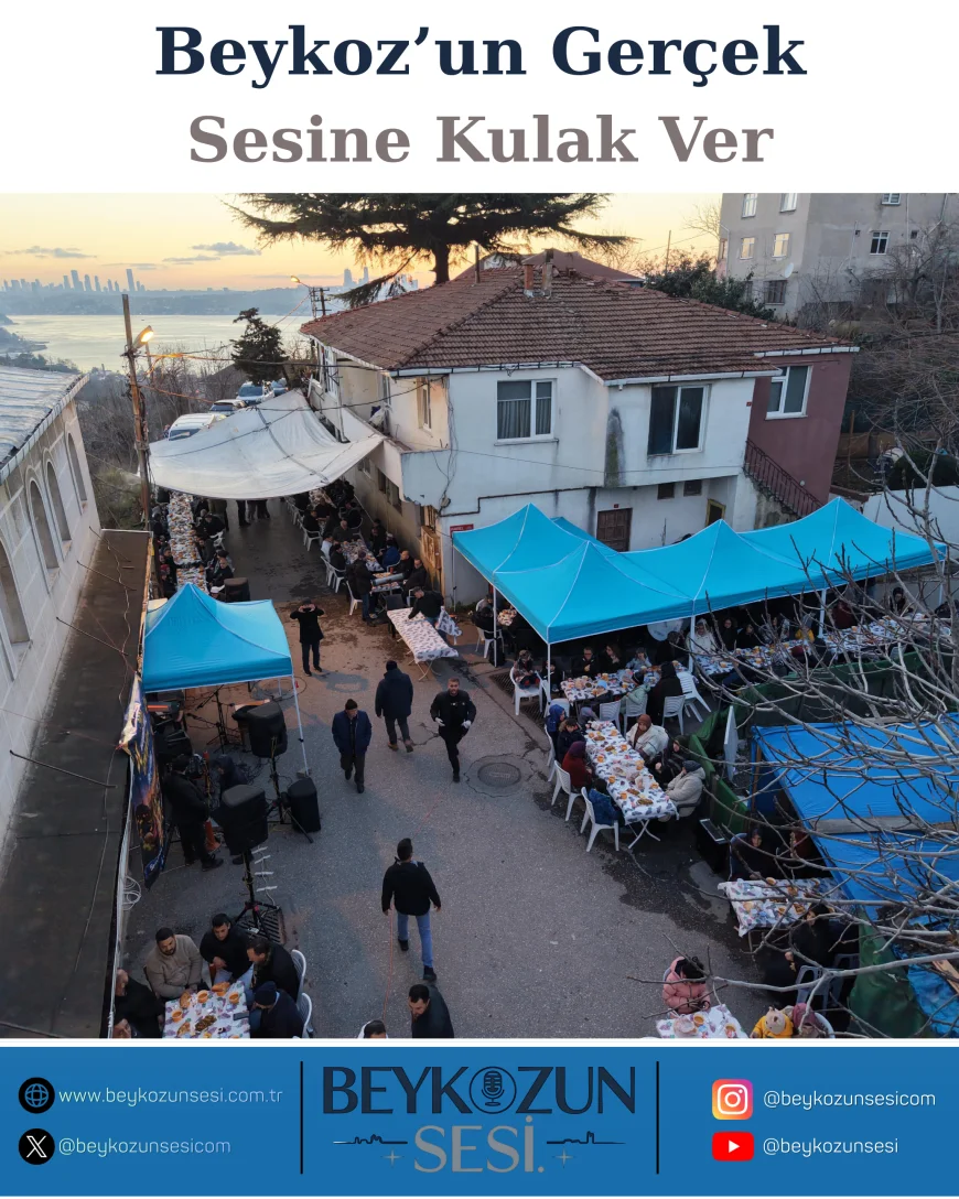 İstanbul Gümüşsuyu Mandıra Yolu’nda gençlerin düzenlediği geleneksel iftar programına yoğun katılım