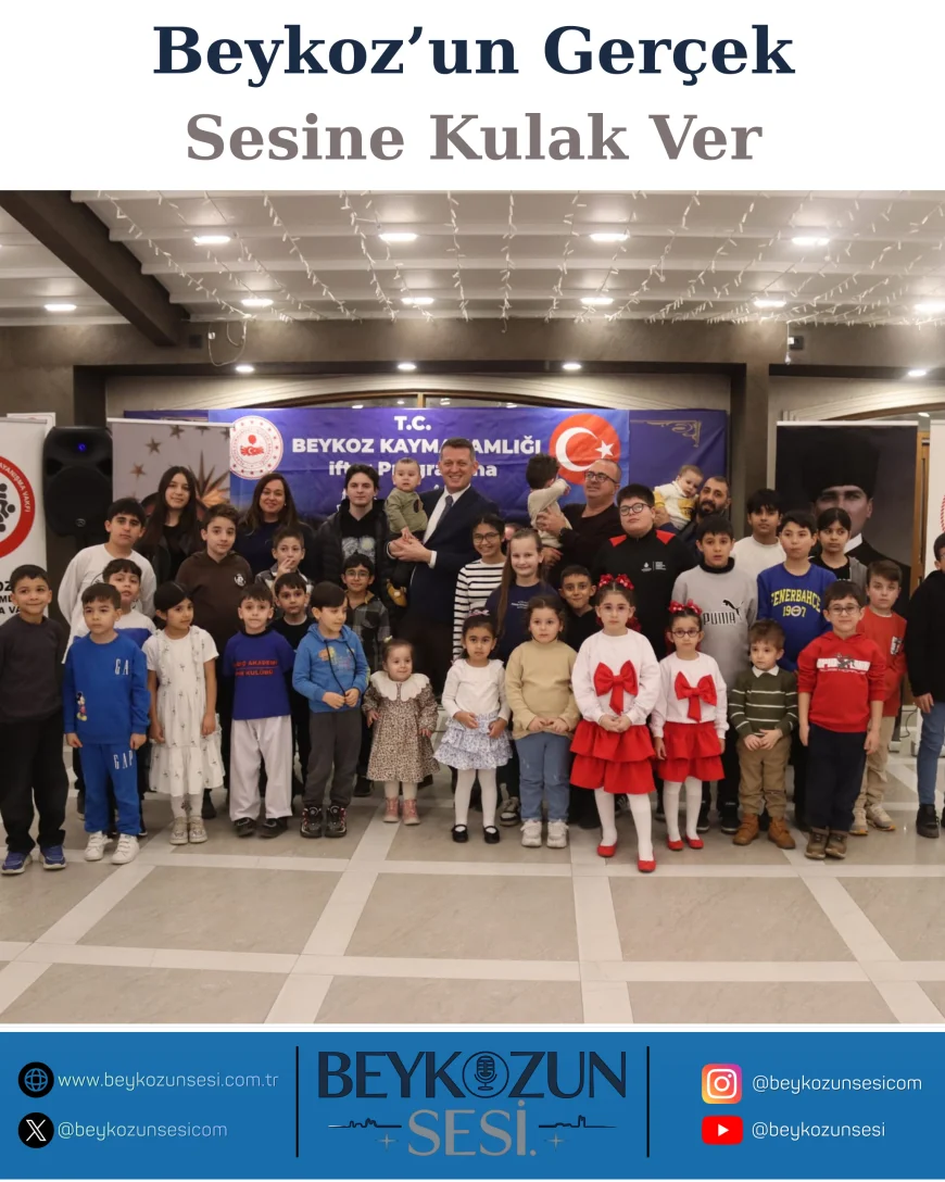 Beykoz Kaymakamı Fatih Ürkmezer ve Eşi Miray Ürkmezer Çocuklar, Gençler ve Ailelerle Aynı İftar Sofrasında Bir Araya Geldi