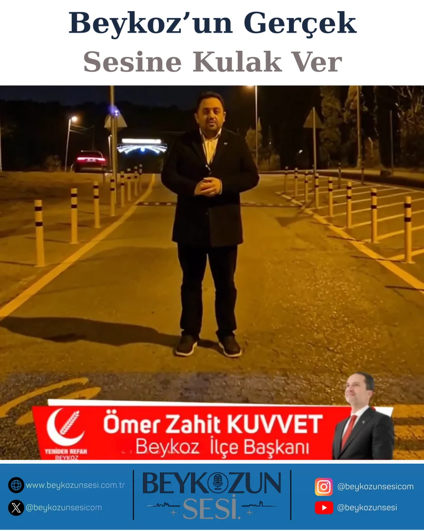 Yeniden Refah Partisi Beykoz İlçe Başkanı Ömer Zahit Kuvvet: “Yuşa Tepesi’nde ibadetimize sayaç takmayın”