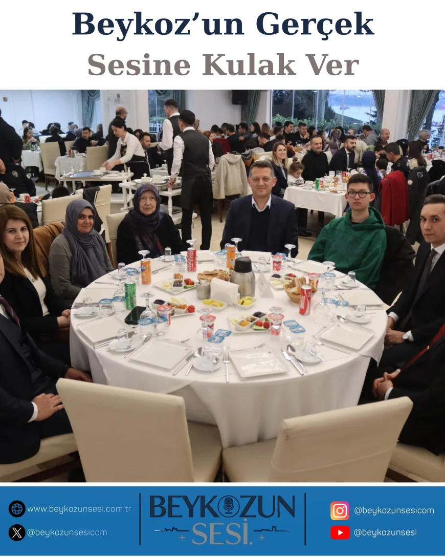 Beykoz İlçe Emniyet Müdürlüğü İftar Programı Düzenledi: Şehit Aileleri ve Gaziler Katıldı