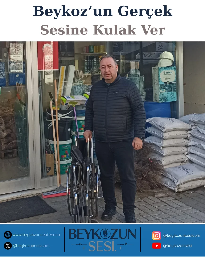 Beykoz’un İyilik Elçisi Remzi Çıra “Bismillah Dedik Yola Çıktık” Diyerek 100’Üncü Tekerlekli Sandalyeyi İncirköy Mahallesi’ne Teslim Etti