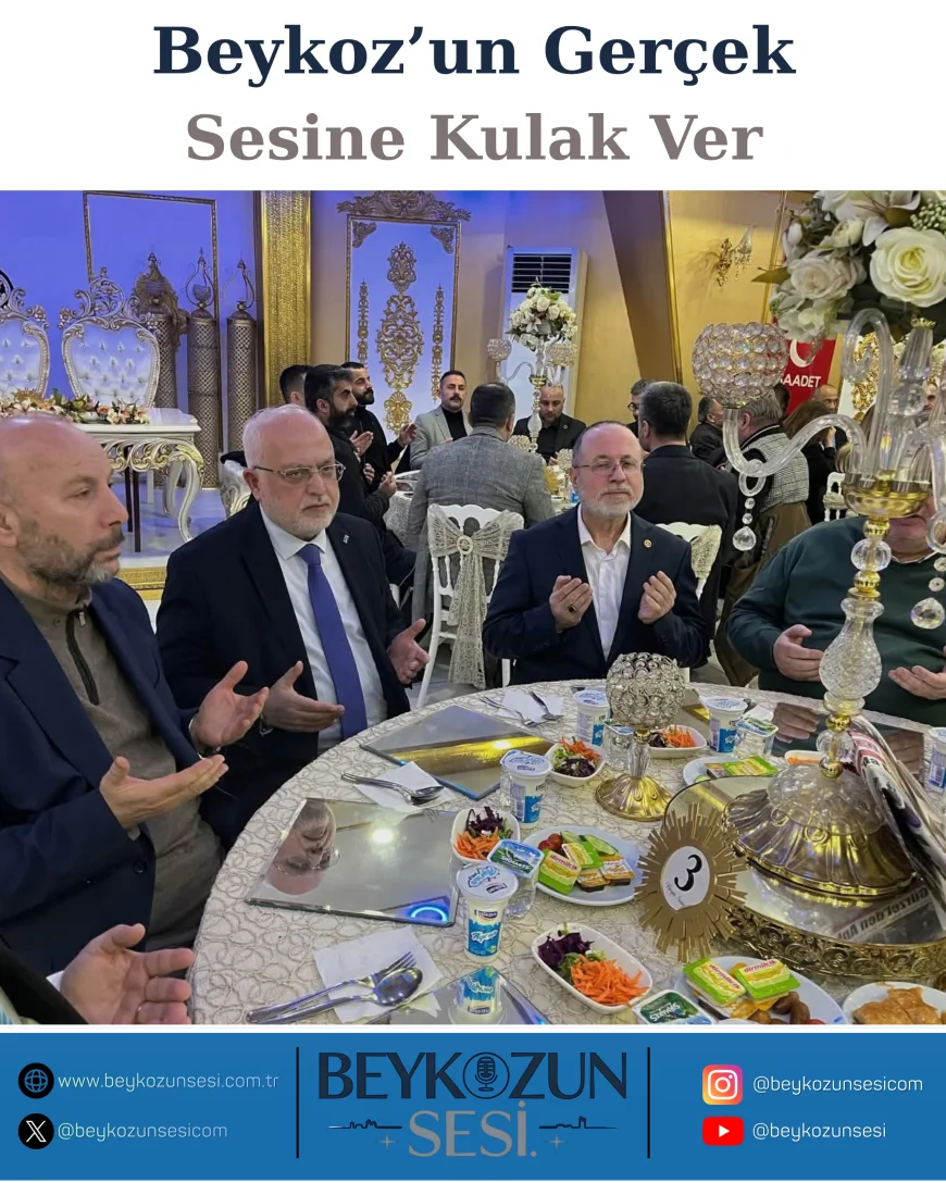 Saadet Partisi Beykoz İlçe Başkanı Hakan Gökcan “Adalet Sofrası” İftarında Siyaset ve STK Temsilcilerini Aynı Sofrada Buluşturdu