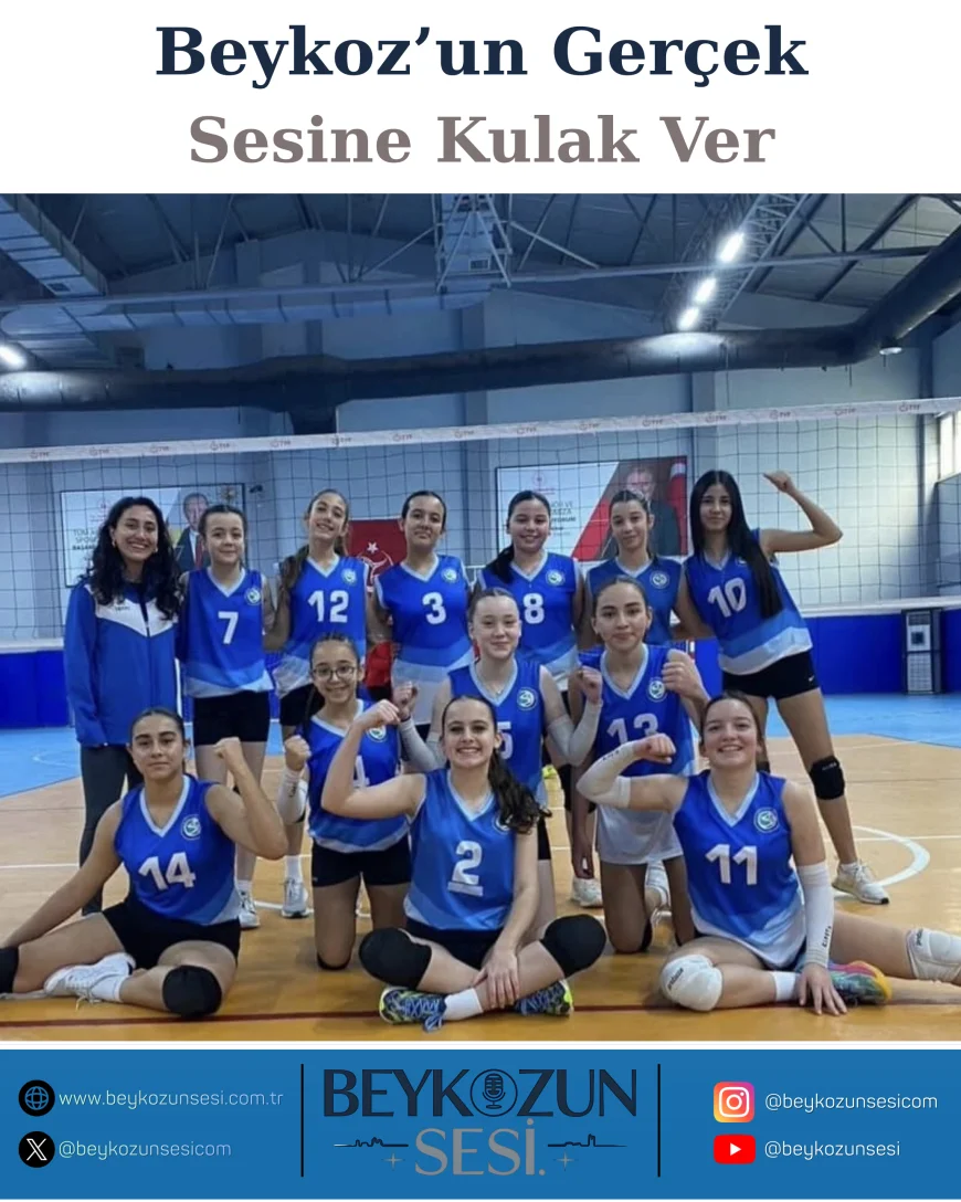 Beykoz Belediyesi SK Midi Kız Voleybol Takımı Tuzla Rekor Karşısında 3-0’lık Net Galibiyetle Sahadan Zaferle Ayrıldı
