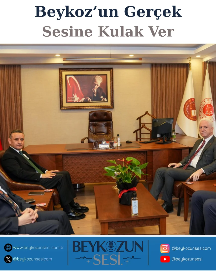 İstanbul Valisi Davut Gül Beykoz Cumhuriyet Başsavcısı Necaattin Öztürk’ü Makamında Ziyaret Etti