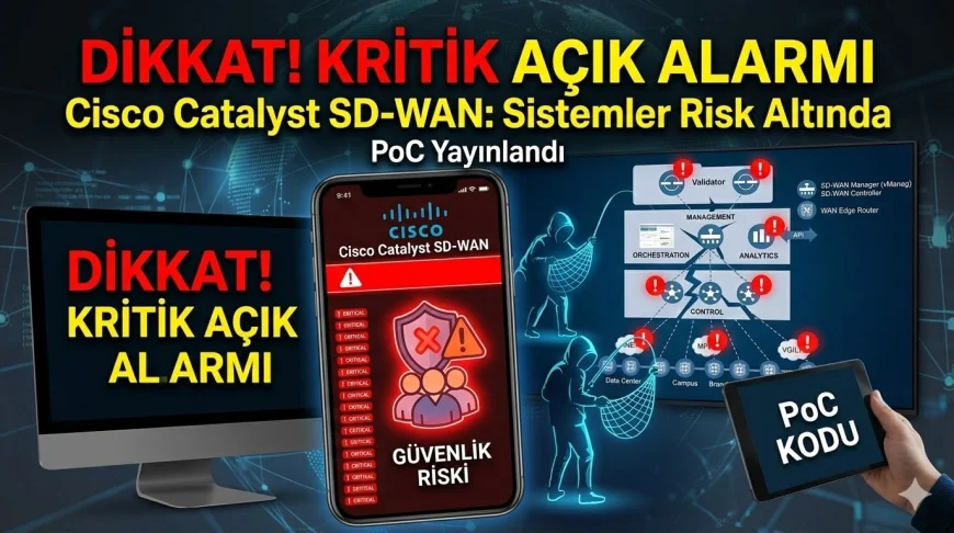 Cisco Catalyst SD-WAN’de Kritik Açık Alarmı: PoC Yayınlandı, Sistemler Risk Altında