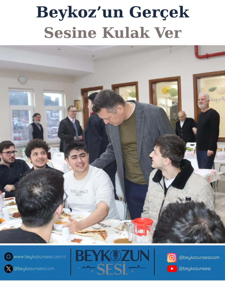 Beykoz’da Anlamlı İftar: Kaymakam Faik Ürkmezer Öğrencilerle Aynı Sofrada