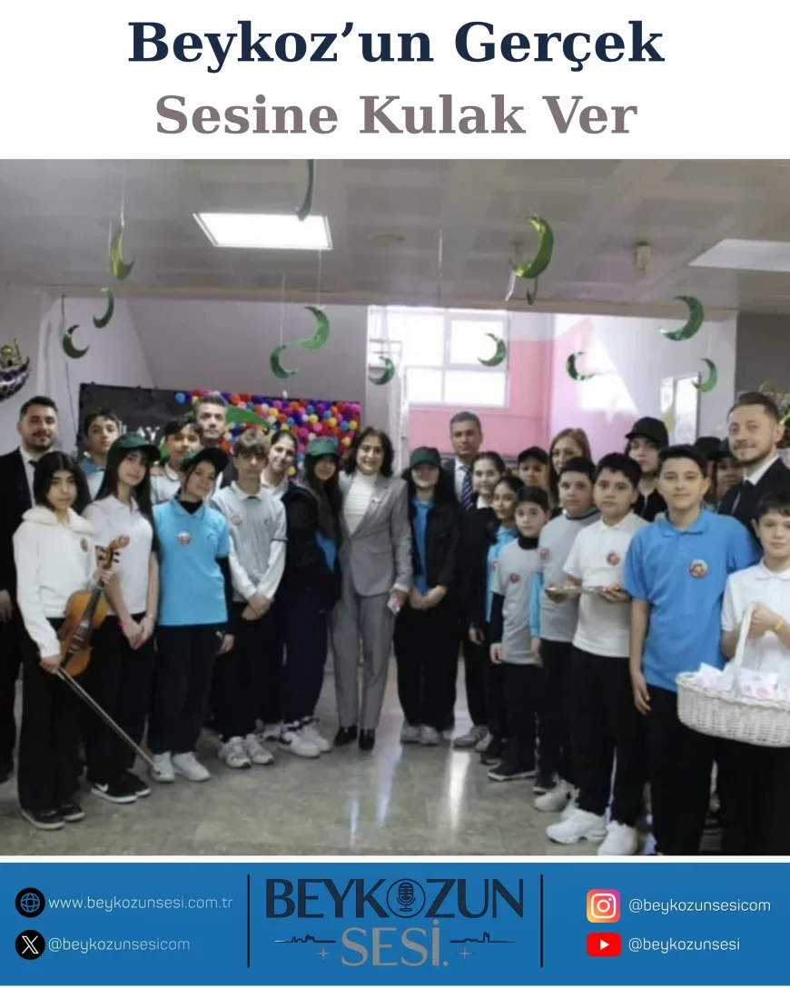 Beykoz İlçe Milli Eğitim Müdürü Sevcenur Özcan, Yeşilay Haftası Etkinliğinde Öğrencilerle Buluştu