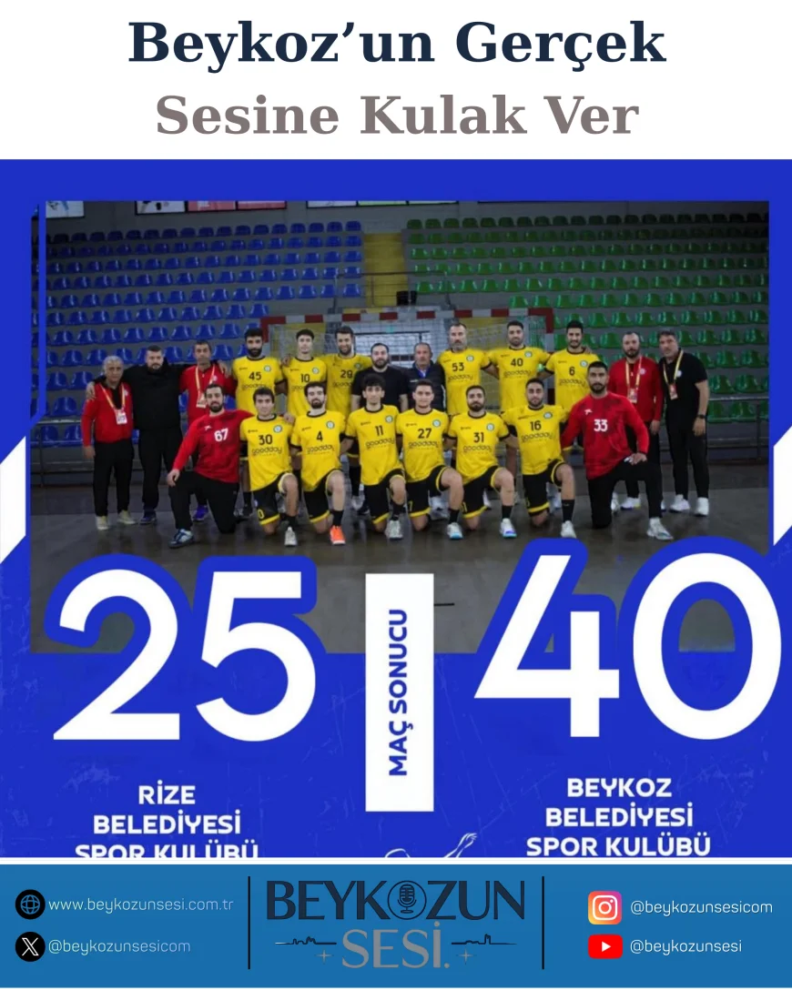Beykoz Belediyesi Hentbol Takımı Rize Deplasmanından 40-25’lik Galibiyetle Döndü