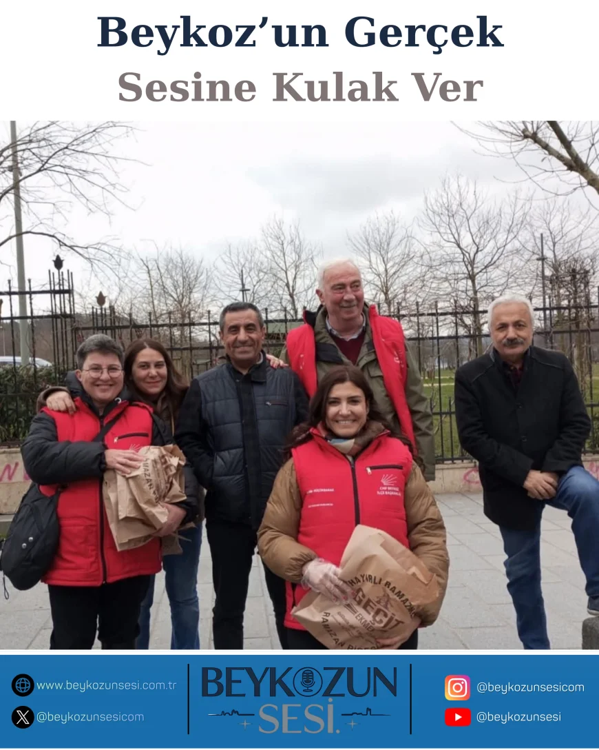 CHP Beykoz İlçe Başkanı Aydın Düzgün Anadoluhisarı’nda Pide Dağıtımında Vatandaşlarla Buluştu