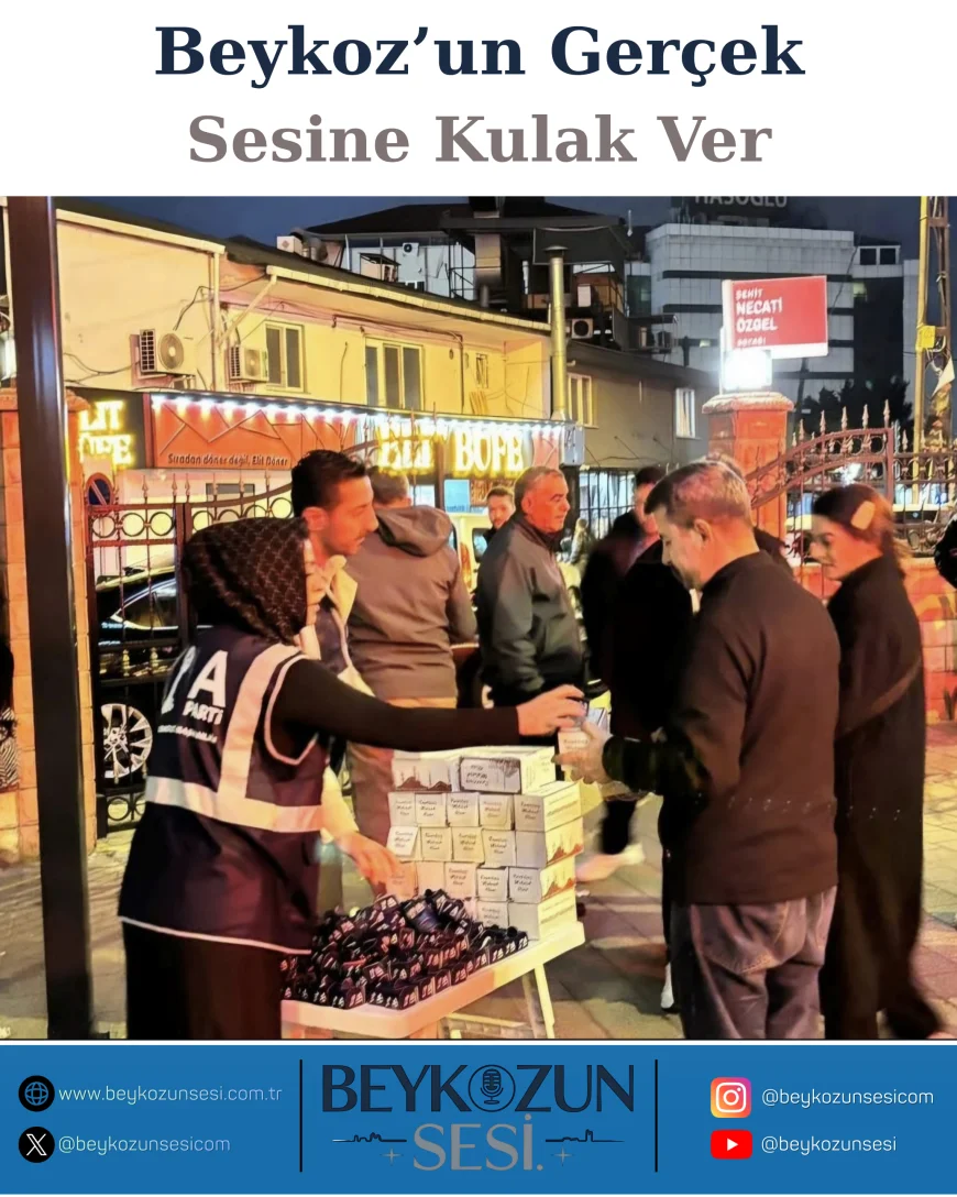 Anahtar Partisi Beykoz İlçe Başkanı Onur Kaya: “Kadir Gecesi’nde Gönüllere Dokunmak En Büyük Kazancımızdır”