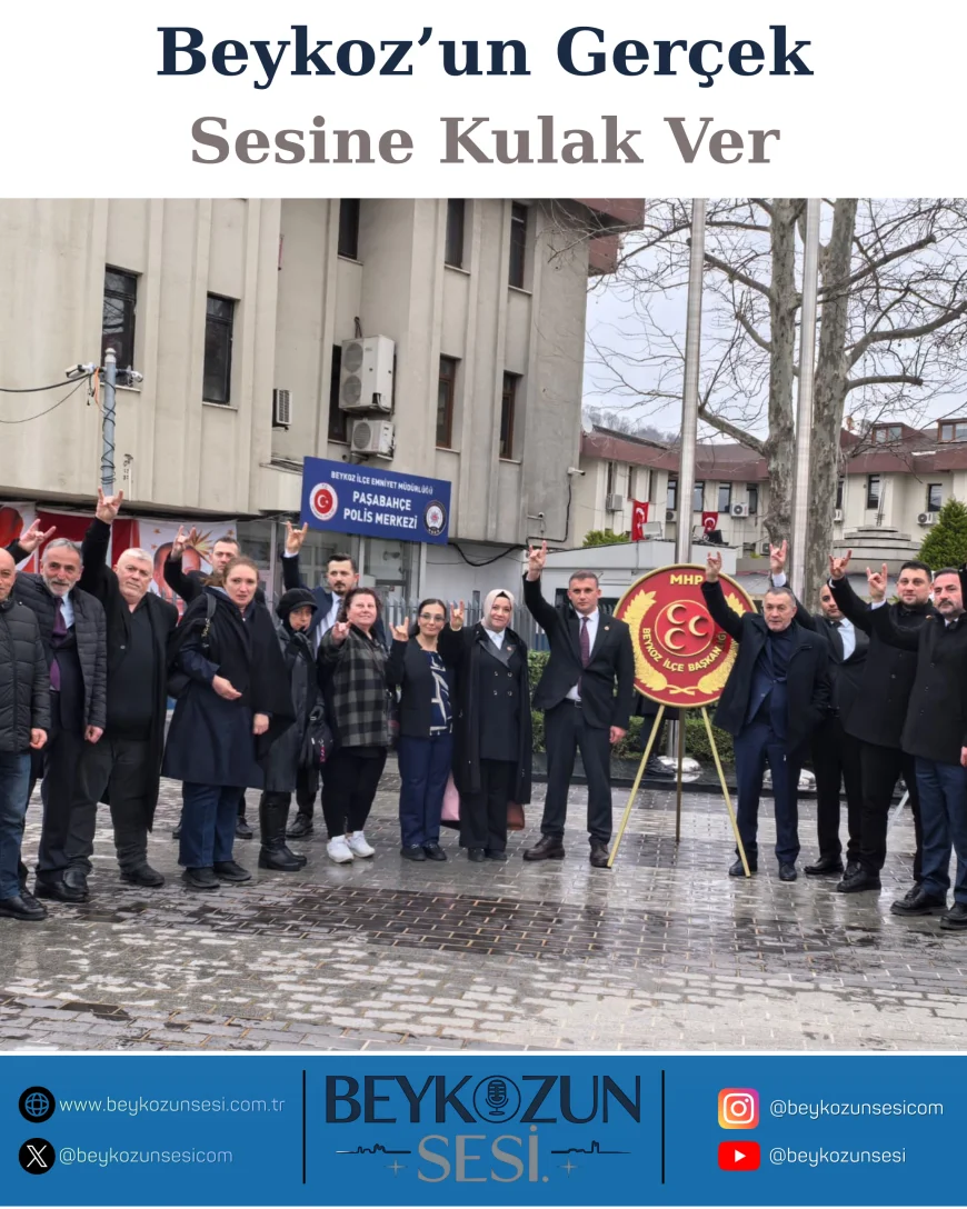 MHP Beykoz İlçe Teşkilatı 18 Mart Şehitler Günü Anma Törenine Katıldı