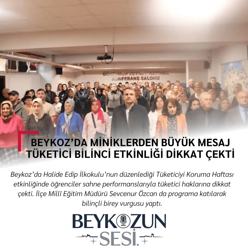 Beykoz’da Miniklerden Büyük Mesaj: Tüketici Bilinci Etkinliği Dikkat Çekti