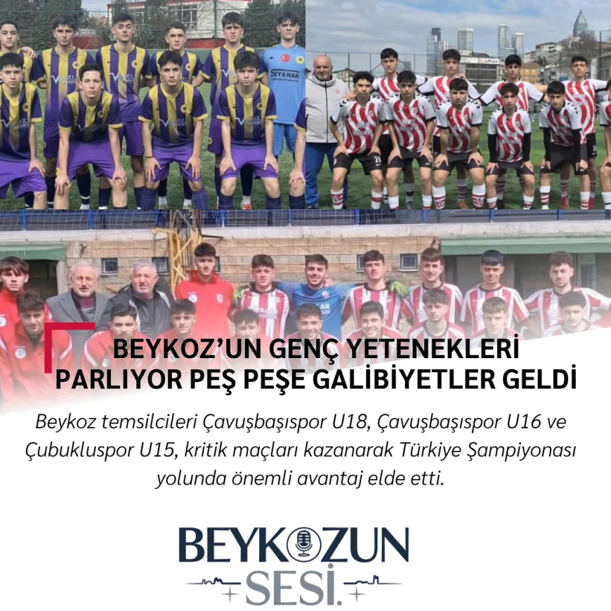 Beykoz’un Genç Yetenekleri Parlıyor: Peş Peşe Galibiyetler Geldi