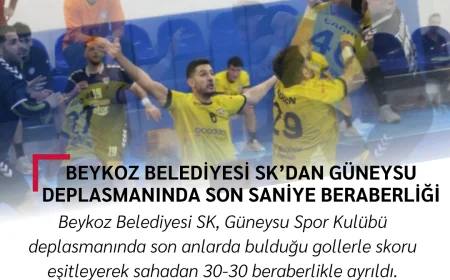 Beykoz Belediyesi SK, Güneysu deplasmanında son saniyede puanı kaptı!