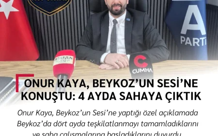 Onur Kaya, Beykoz’un Sesi’ne konuştu: 4 ayda sahaya çıktık