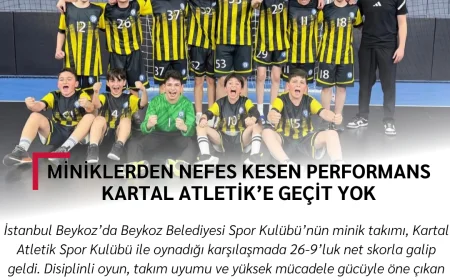 Miniklerden nefes kesen performans: Kartal Atletik’e geçit yok