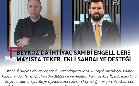 Beykoz’da ihtiyaç sahibi engellilere mayısta tekerlekli sandalye desteği