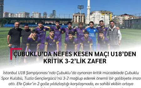 Çubuklu’da nefes kesen maç! U18’den kritik 3-2’lik zafer
