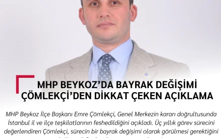 MHP Beykoz’da bayrak değişimi: Çömlekçi’den dikkat çeken açıklama