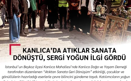 Kanlıca’da atıklar sanata dönüştü, sergi yoğun ilgi gördü