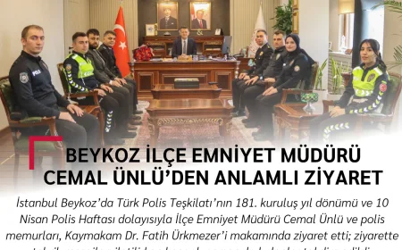 Beykoz İlçe Emniyet Müdürü Cemal Ünlü’den anlamlı ziyaret
