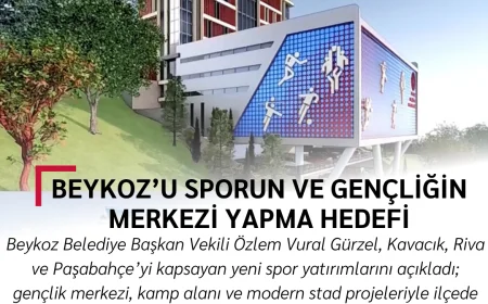 Beykoz’u sporun ve gençliğin merkezi yapma hedefi