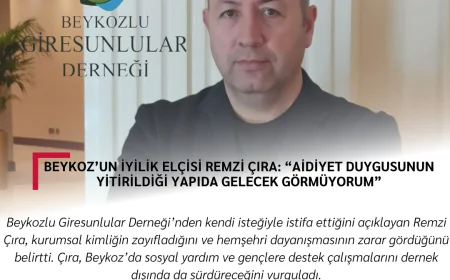 Beykoz’un İyilik Elçisi Remzi Çıra: “Aidiyet duygusunun yitirildiği yapıda gelecek görmüyorum”