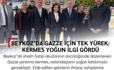Beykoz’da Gazze İçin Tek Yürek: Kermes Yoğun İlgi Gördü