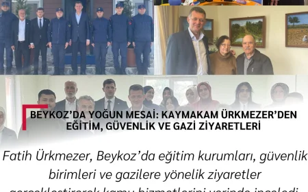 Beykoz’da Yoğun Mesai: Kaymakam Ürkmezer’den Eğitim, Güvenlik ve Gazi Ziyaretleri