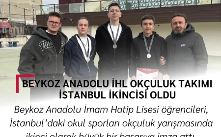 Beykoz Anadolu İHL Okçuluk Takımı İstanbul İkincisi Oldu