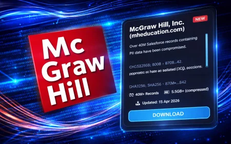 McGraw Hill Veri İhlali: 13,5 Milyon Hesap Etkilendi, ShinyHunters 100 GB Veri Sızdırdı