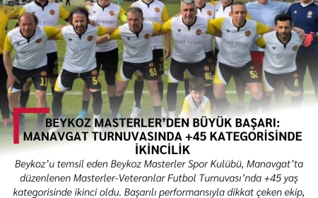 Beykoz Masterler’den Büyük Başarı: Manavgat Turnuvasında +45 Kategorisinde İkincilik