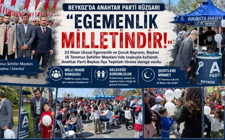 Anahtar Parti Beykoz İlçe Teşkilatı 23 Nisan Töreninde “Egemenlik Milletindir” Vurgusu Yaptı