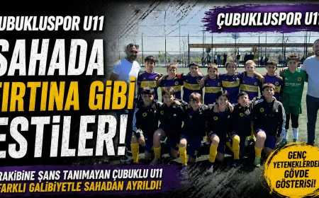 Çubukluspor U11 Takımı Örnekköy’de Etkili Oyunla Farklı Galibiyet Elde Etti
