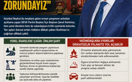 Beykoz’daki Yangın Sonrası Kritik Uyarı! Şenol Korkmaz: “Önlem Almazsak Felaket Kaçınılmaz”