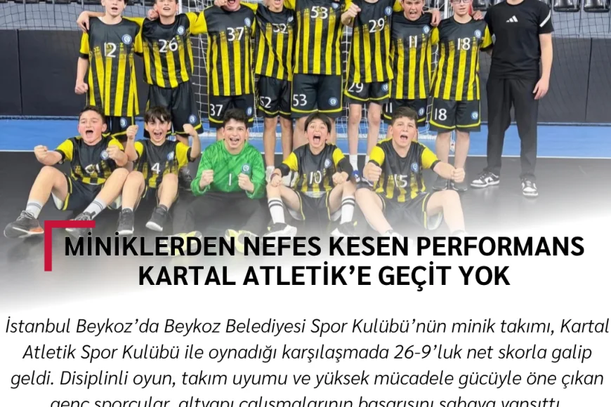 Miniklerden nefes kesen performans: Kartal Atletik’e geçit yok