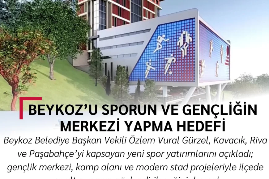Beykoz’u sporun ve gençliğin merkezi yapma hedefi