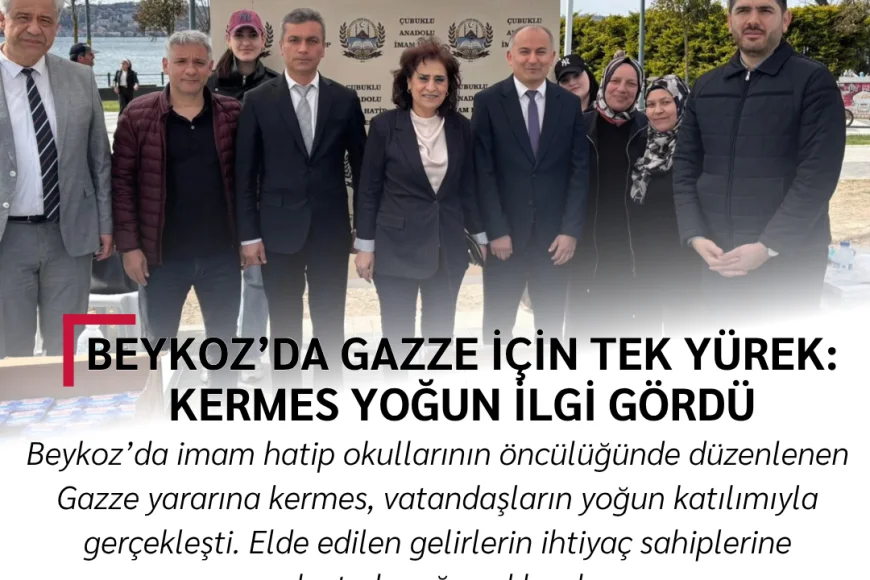 Beykoz’da Gazze İçin Tek Yürek: Kermes Yoğun İlgi Gördü