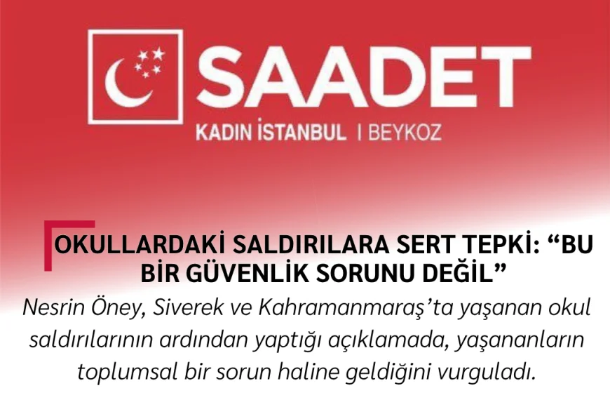 Okullardaki Saldırılara Sert Tepki: “Bu Bir Güvenlik Sorunu Değil”