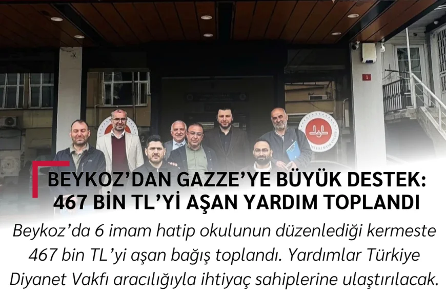 Beykoz’dan Gazze’ye Büyük Destek: 467 Bin TL’yi Aşan Yardım Toplandı